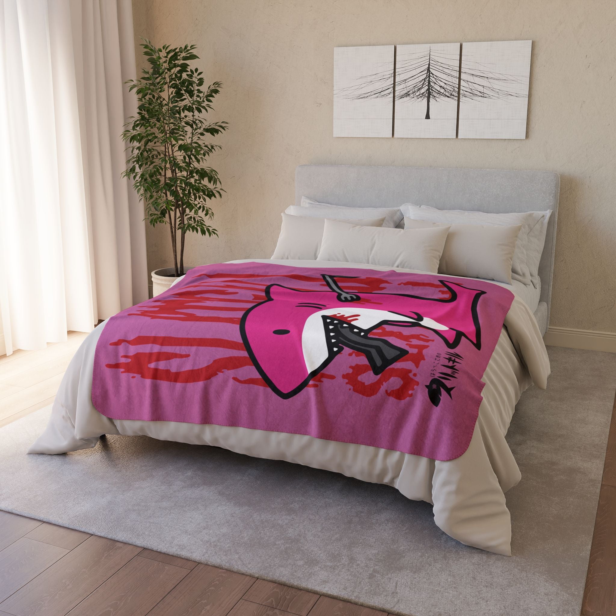 Slitgill Black Fleece Sherpa Blanket